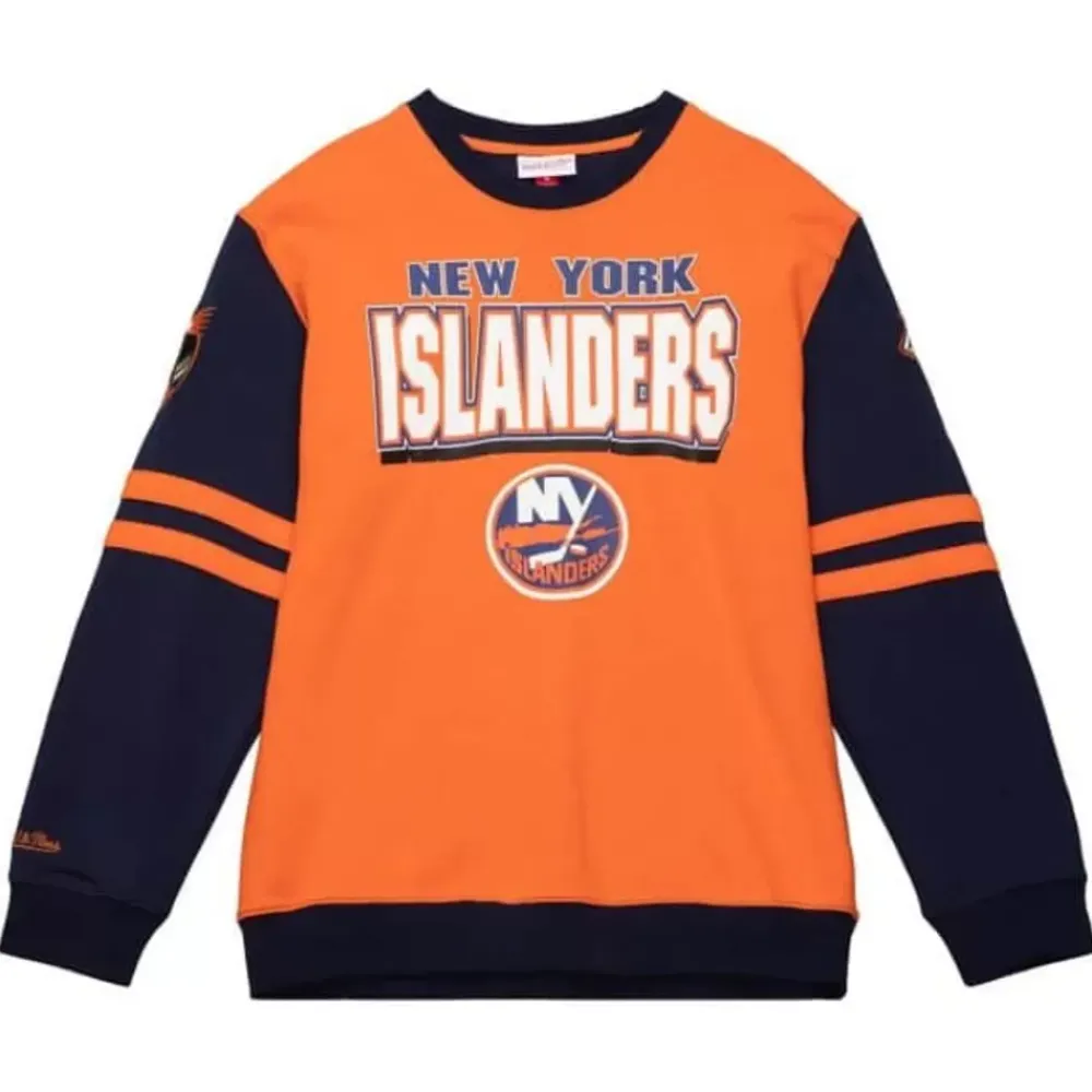 Apparel Mitchell & Ness Hoodies & Sweatshirts-All Over Crew 2.0 New York Islanders