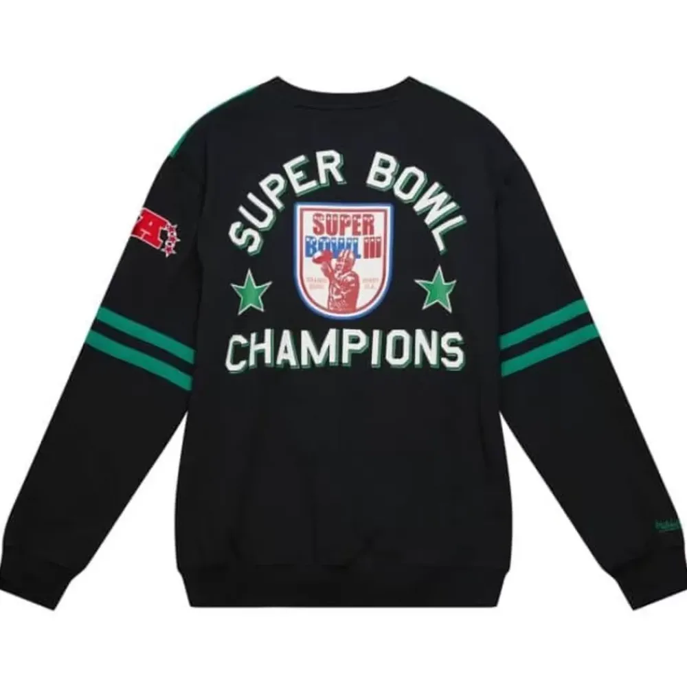 Apparel Mitchell & Ness T-Shirts & Tops-All Over Crew 2.0 New York Jets