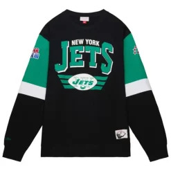 Apparel Mitchell & Ness Hoodies & Sweatshirts-All Over Crew 3.0 New York Jets