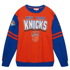 Apparel Mitchell & Ness T-Shirts & Tops-All Over Crew 2.0 New York Knicks