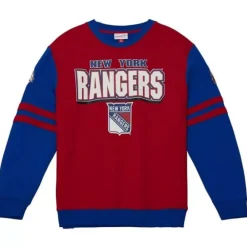 Apparel Mitchell & Ness Hoodies & Sweatshirts-All Over Crew 2.0 New York Rangers