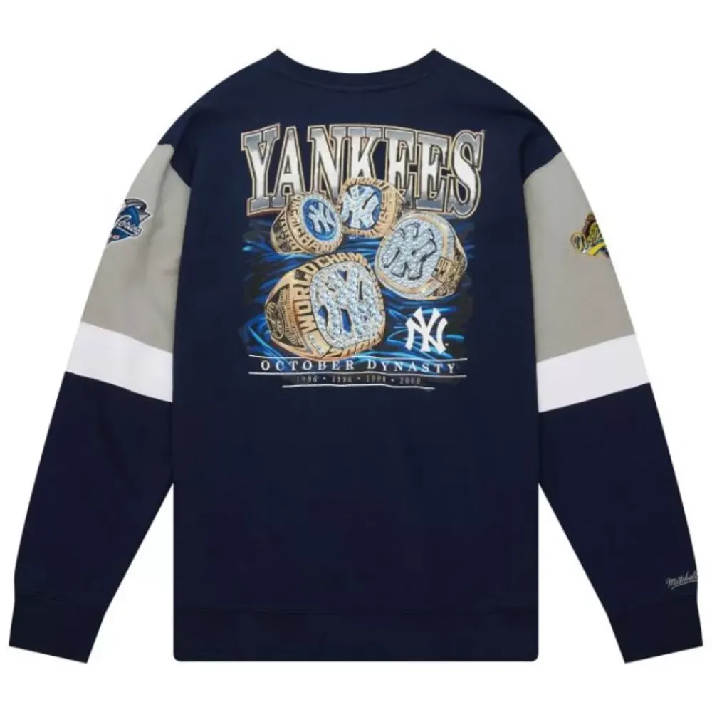 Apparel Mitchell & Ness Hoodies & Sweatshirts-All Over Crew 3.0 New York Yankees