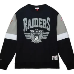 Apparel Mitchell & Ness Hoodies & Sweatshirts-All Over Crew 3.0 Oakland Raiders