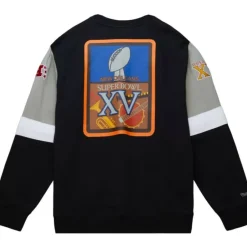 Apparel Mitchell & Ness Hoodies & Sweatshirts-All Over Crew 3.0 Oakland Raiders