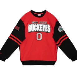 Apparel Mitchell & Ness Hoodies & Sweatshirts-All Over Crew 2.0 Ohio State