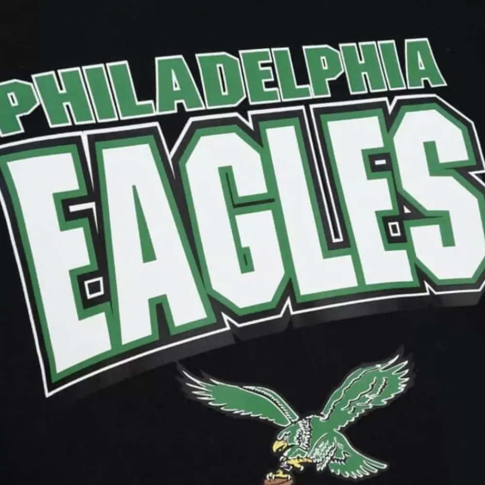 Apparel Mitchell & Ness T-Shirts & Tops-All Over Crew 2.0 Philadelphia Eagles