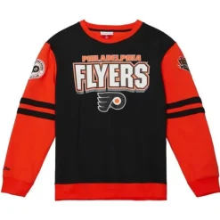 Apparel Mitchell & Ness Hoodies & Sweatshirts-All Over Crew 2.0 Philadelphia Flyers