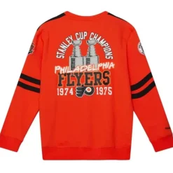 Apparel Mitchell & Ness Hoodies & Sweatshirts-All Over Crew 2.0 Philadelphia Flyers