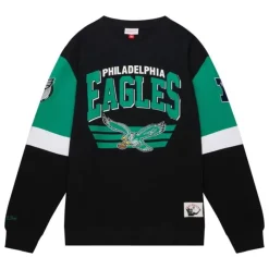 Apparel Mitchell & Ness Hoodies & Sweatshirts-All Over Crew 3.0 Philadelphia Eagles