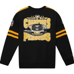 Apparel Mitchell & Ness Hoodies & Sweatshirts-All Over Crew 2.0 Pittsburgh Penguins