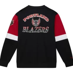 Apparel Mitchell & Ness Hoodies & Sweatshirts-All Over Crew 3.0 Portland Trail Blazers