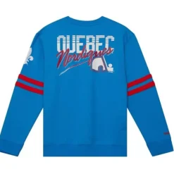 Apparel Mitchell & Ness Hoodies & Sweatshirts-All Over Crew 2.0 Quebec Nordiques