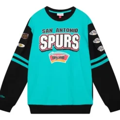 Apparel Mitchell & Ness T-Shirts & Tops-All Over Crew 2.0 San Antonio Spurs