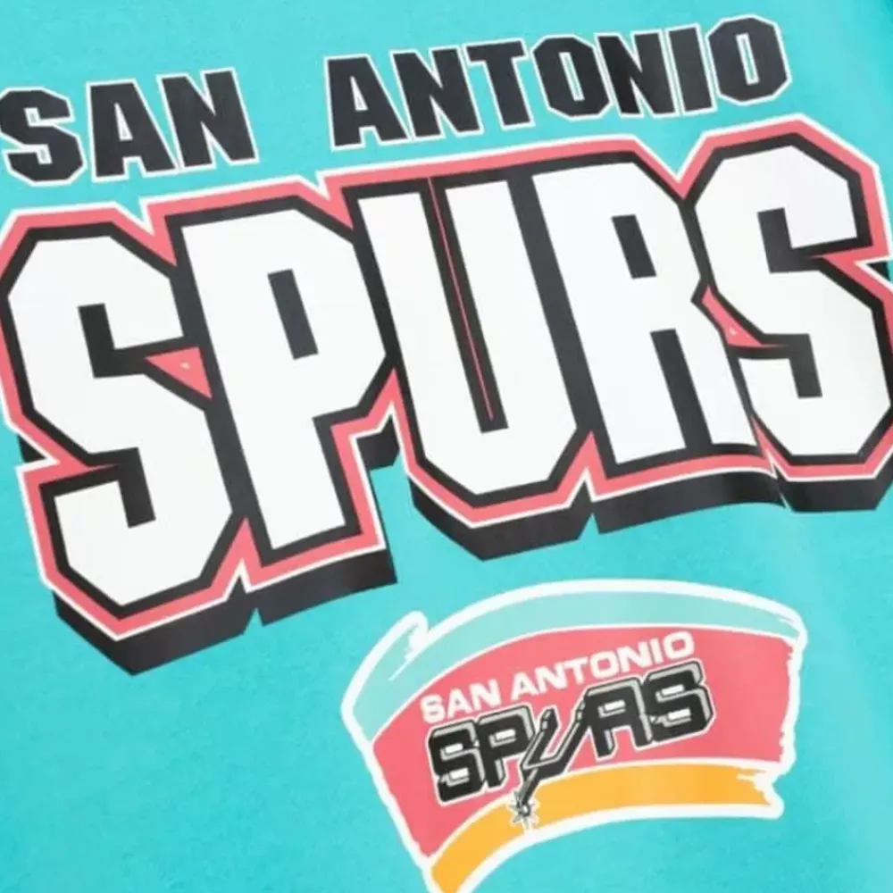 Apparel Mitchell & Ness T-Shirts & Tops-All Over Crew 2.0 San Antonio Spurs