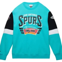 Apparel Mitchell & Ness Hoodies & Sweatshirts-All Over Crew 3.0 San Antonio Spurs