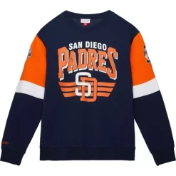 Apparel Mitchell & Ness Hoodies & Sweatshirts-All Over Crew 3.0 San Diego Padres