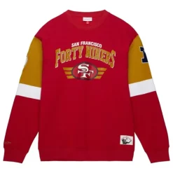 Apparel Mitchell & Ness Hoodies & Sweatshirts-All Over Crew 3.0 San Francisco 49Ers
