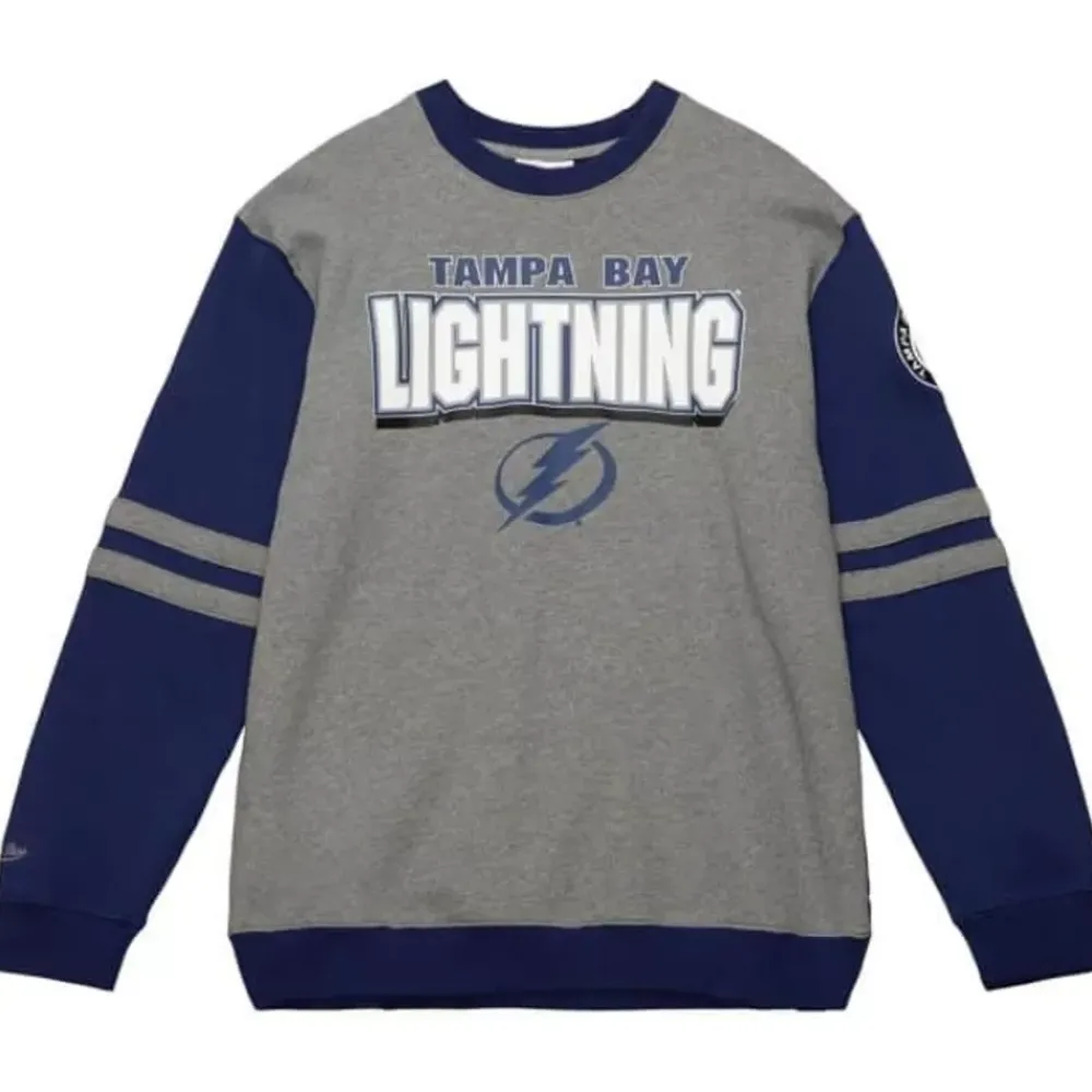 Apparel Mitchell & Ness Hoodies & Sweatshirts-All Over Crew 2.0 Tampa Bay Lightning