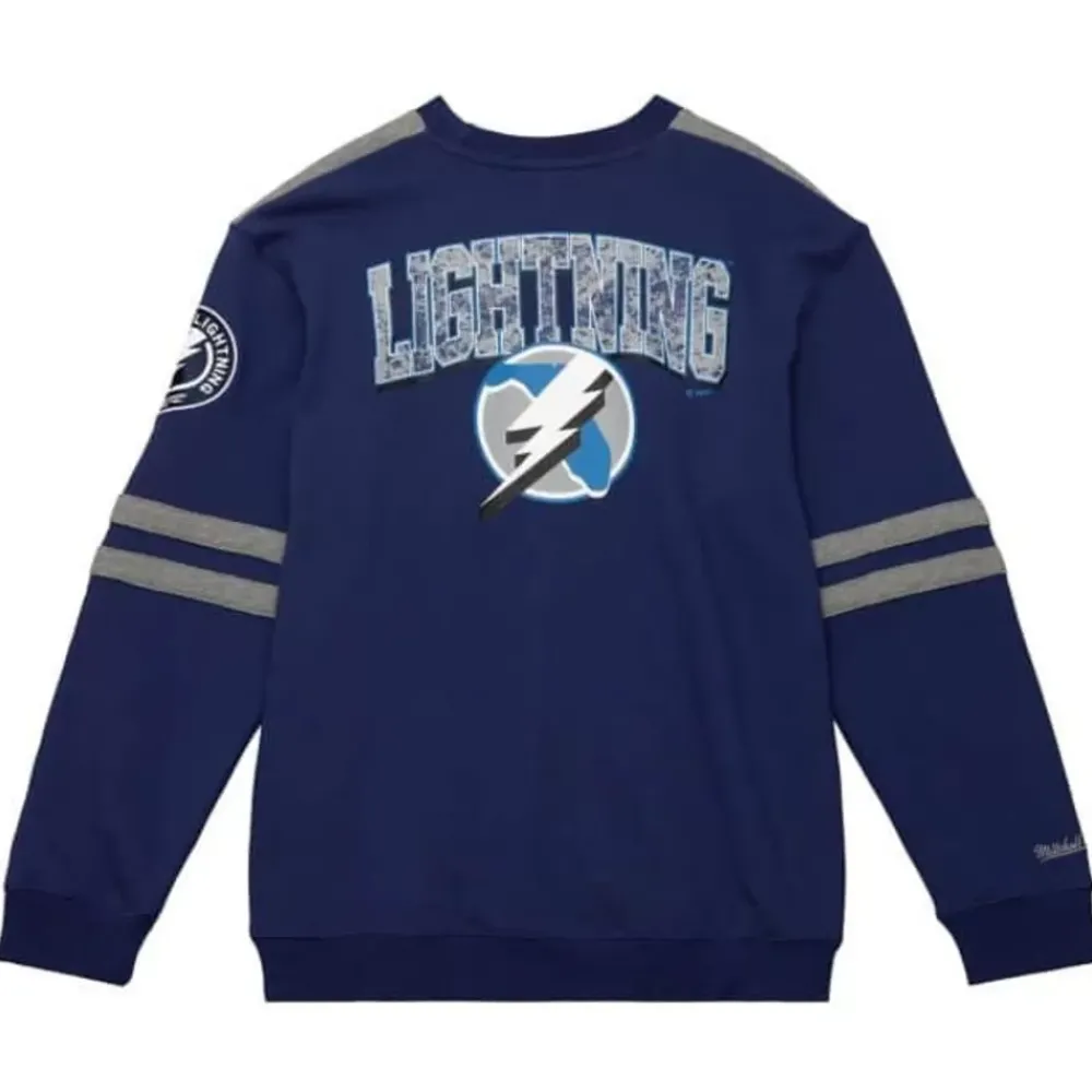 Apparel Mitchell & Ness Hoodies & Sweatshirts-All Over Crew 2.0 Tampa Bay Lightning