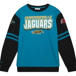 Apparel Mitchell & Ness T-Shirts & Tops-All Over Crew 2.0 Tee Jacksonville Jaguars