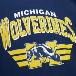 Apparel Mitchell & Ness Hoodies & Sweatshirts-All Over Crew 3.0 University Of Michigan
