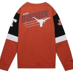 Apparel Mitchell & Ness Hoodies & Sweatshirts-All Over Crew 3.0 University Of Texas At Austin