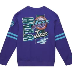 Apparel Mitchell & Ness T-Shirts & Tops-All Over Crew 2.0 Utah Jazz