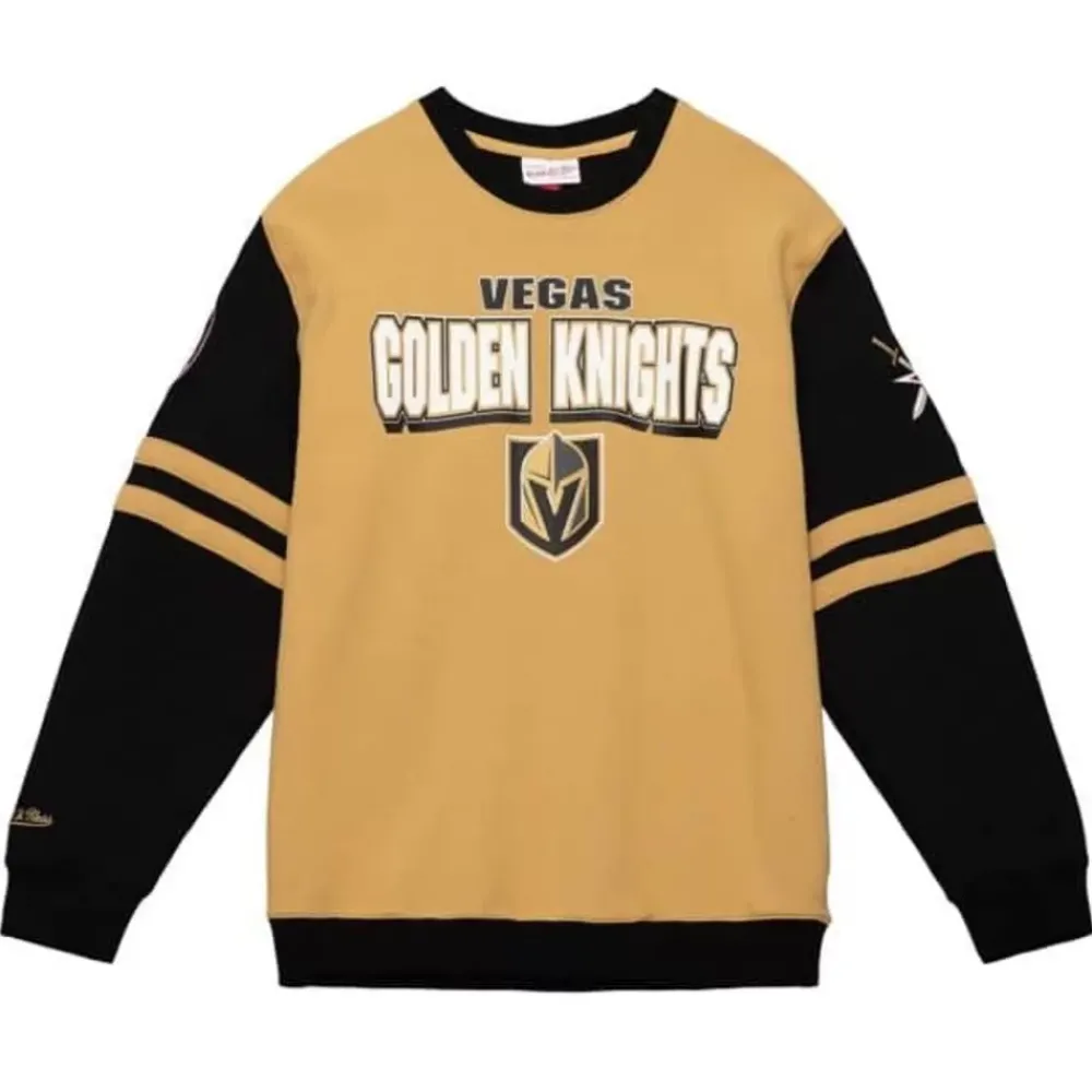 Apparel Mitchell & Ness Hoodies & Sweatshirts-All Over Crew 2.0 Vegas Golden Knights