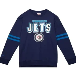 Apparel Mitchell & Ness Hoodies & Sweatshirts-All Over Crew 2.0 Winnipeg Jets