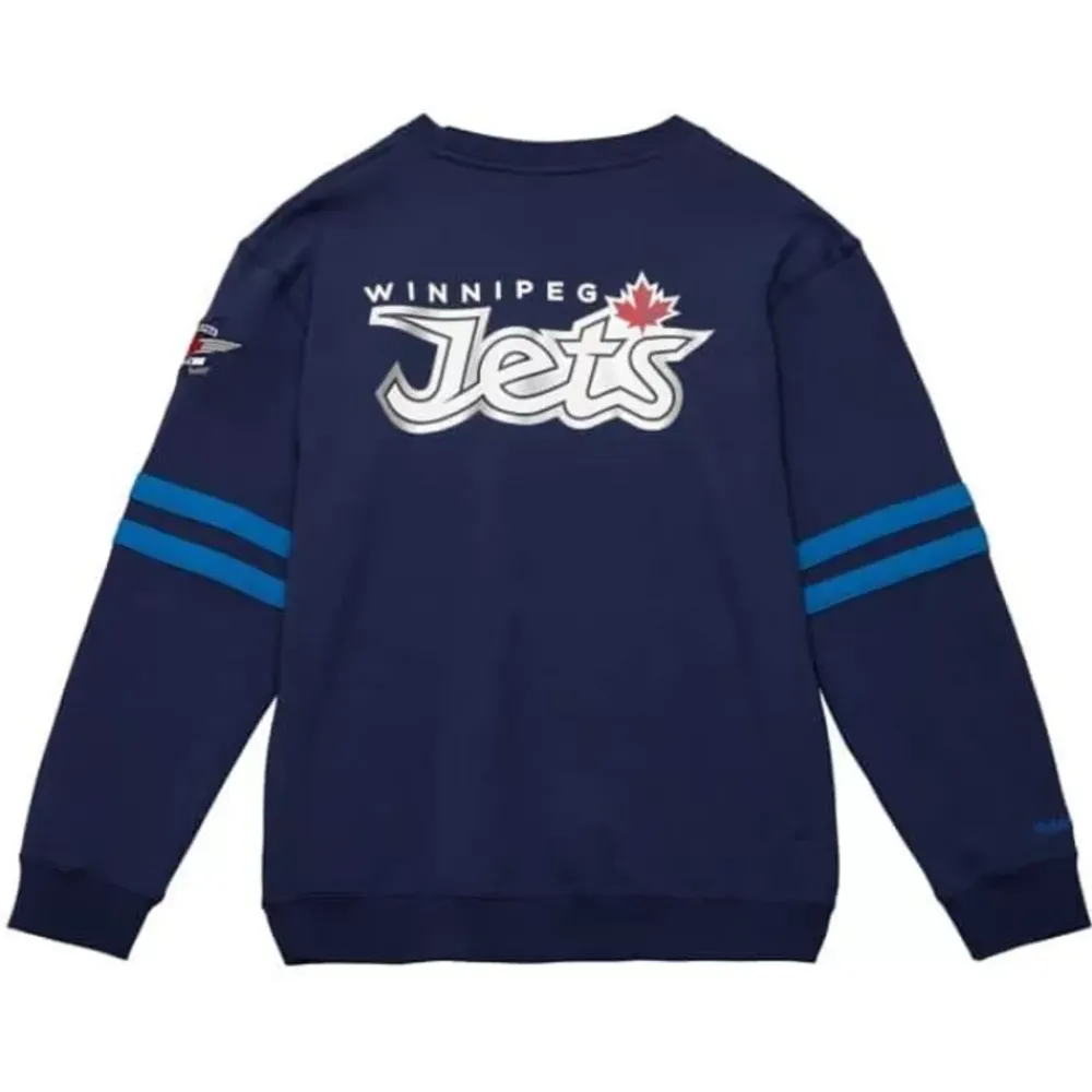 Apparel Mitchell & Ness Hoodies & Sweatshirts-All Over Crew 2.0 Winnipeg Jets
