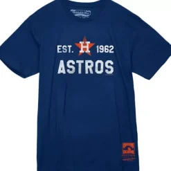 Apparel Mitchell & Ness T-Shirts & Tops-Angle Tee Houston Astros