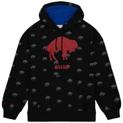 Apparel Mitchell & Ness Hoodies & Sweatshirts-Aop Fleece Hoodie Buffalo Bills