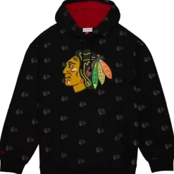 Apparel Mitchell & Ness Hoodies & Sweatshirts-Aop Fleece Hoodie Chicago Blackhawks