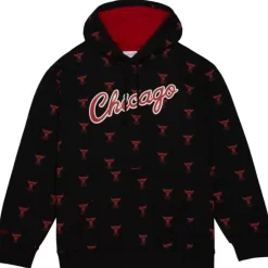 Apparel Mitchell & Ness Hoodies & Sweatshirts-Aop Fleece Hoodie Chicago Bulls