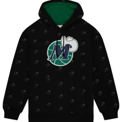 Apparel Mitchell & Ness Hoodies & Sweatshirts-Aop Fleece Hoodie Dallas Mavericks