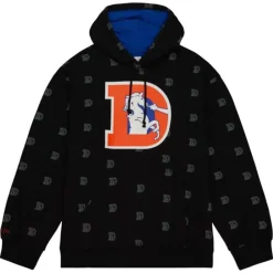 Apparel Mitchell & Ness Hoodies & Sweatshirts-Aop Fleece Hoodie Denver Broncos