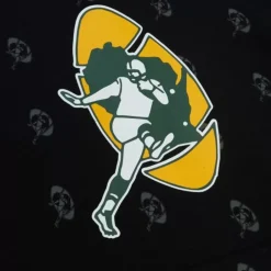 Apparel Mitchell & Ness Hoodies & Sweatshirts-Aop Fleece Hoodie Green Bay Packers