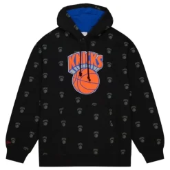 Apparel Mitchell & Ness Hoodies & Sweatshirts-Aop Fleece Hoodie New York Knicks