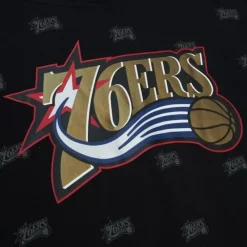 Apparel Mitchell & Ness Hoodies & Sweatshirts-Aop Fleece Hoodie Philadelphia 76Ers