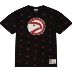 Apparel Mitchell & Ness T-Shirts & Tops-Aop S/S Top Atlanta Hawks