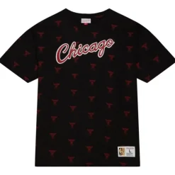 Apparel Mitchell & Ness T-Shirts & Tops-Aop S/S Top Chicago Bulls