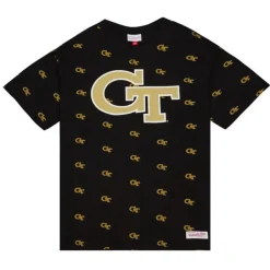 Apparel Mitchell & Ness T-Shirts & Tops-Aop Ss Top Georgia Tech