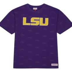 Apparel Mitchell & Ness T-Shirts & Tops-Aop Ss Top Louisiana State University