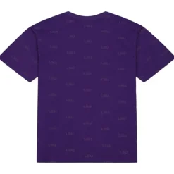 Apparel Mitchell & Ness T-Shirts & Tops-Aop Ss Top Louisiana State University