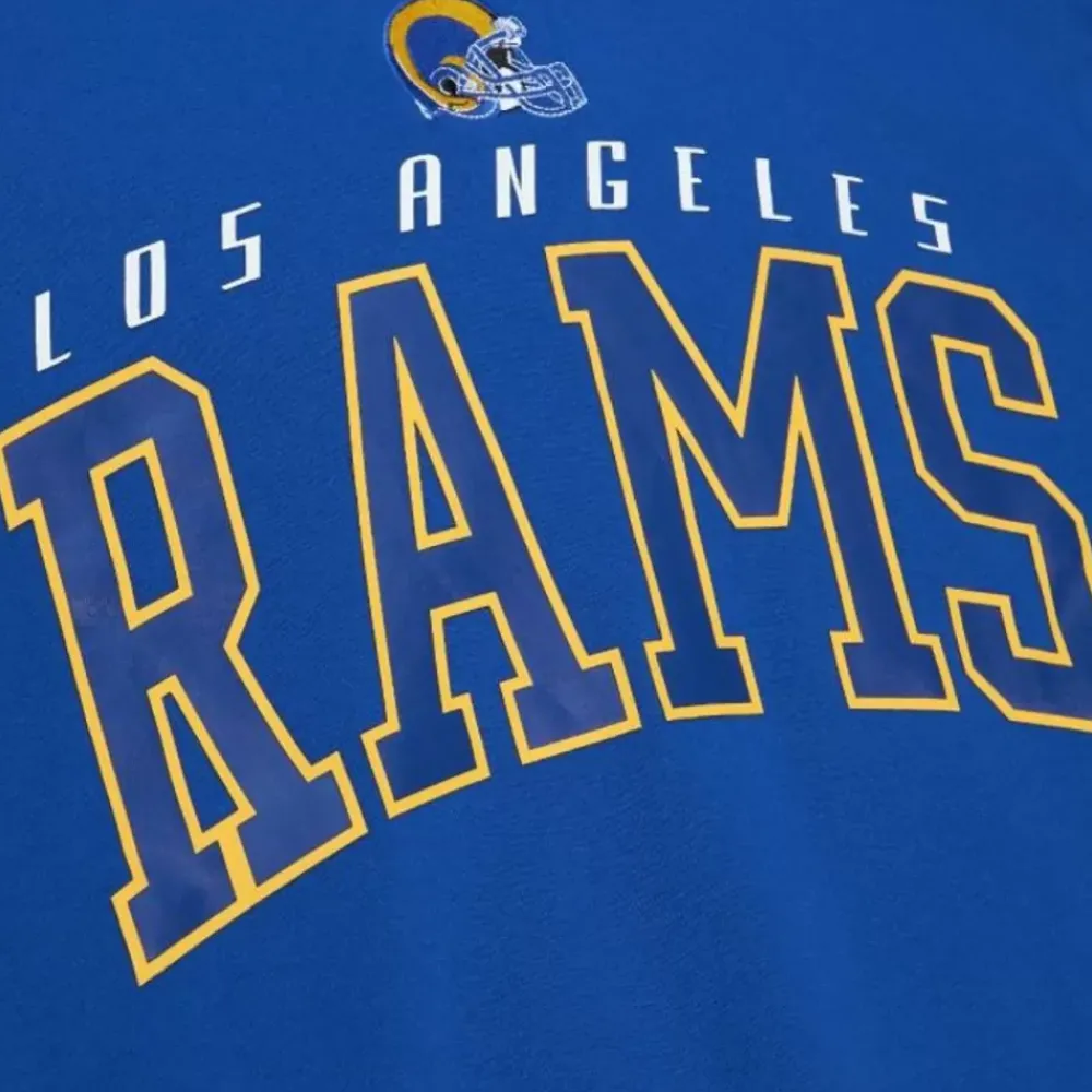 Apparel Mitchell & Ness Hoodies & Sweatshirts-Arch Team Crew Los Angeles Rams