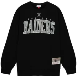 Apparel Mitchell & Ness Hoodies & Sweatshirts-Arch Team Crew Oakland Raiders