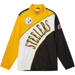 Apparel Mitchell & Ness Jackets & Outerwear-Arched Retro Lined Windbreaker Pittsburgh Steelers