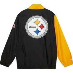 Apparel Mitchell & Ness Jackets & Outerwear-Arched Retro Lined Windbreaker Pittsburgh Steelers