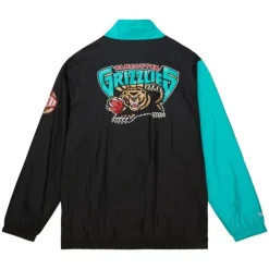 Apparel Mitchell & Ness Jackets & Outerwear-Arched Retro Lined Windbreaker Vancouver Grizzlies