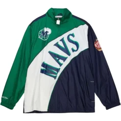 Apparel Mitchell & Ness Jackets & Outerwear-Arched Retro Lined Windbreaker Dallas Mavericks